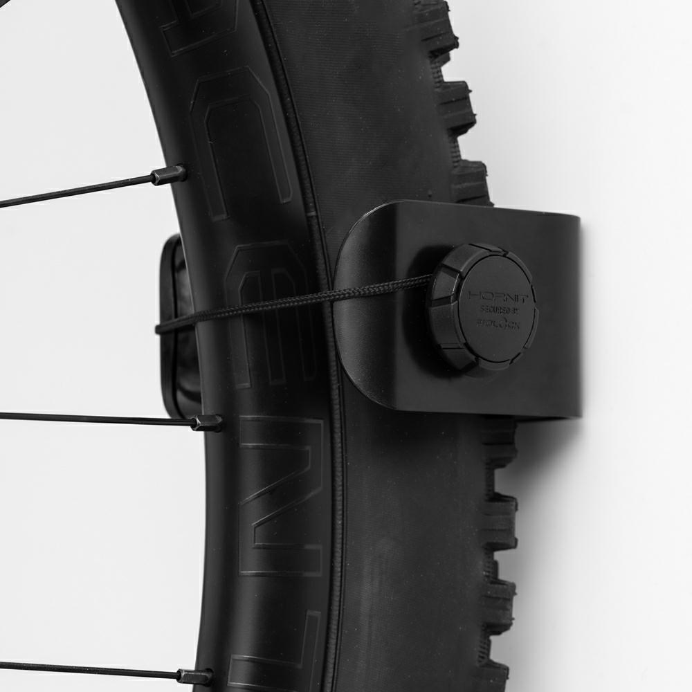 Zidni držač bicikla HORNIT CLUG PRO MTB (gume 44-57 mm, crna boja)-5