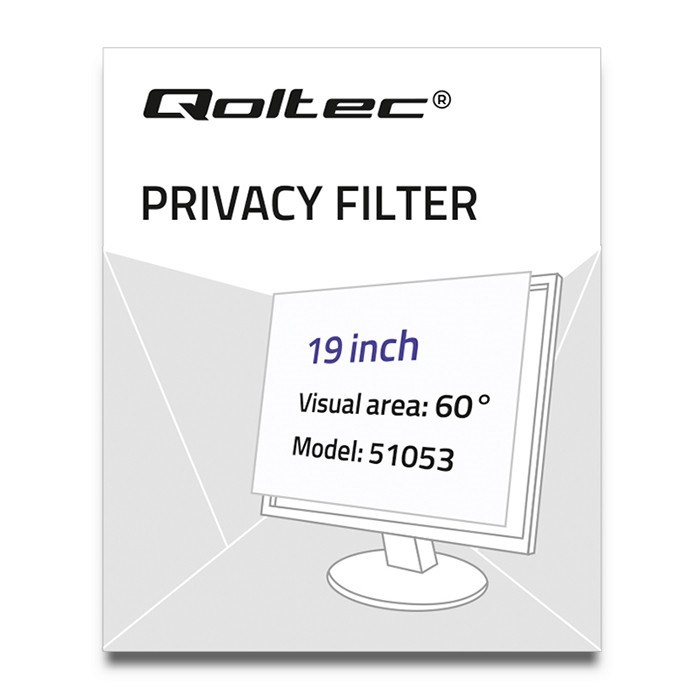 Filter za privatnost zaslona QOLTEC 51053 (19")-1