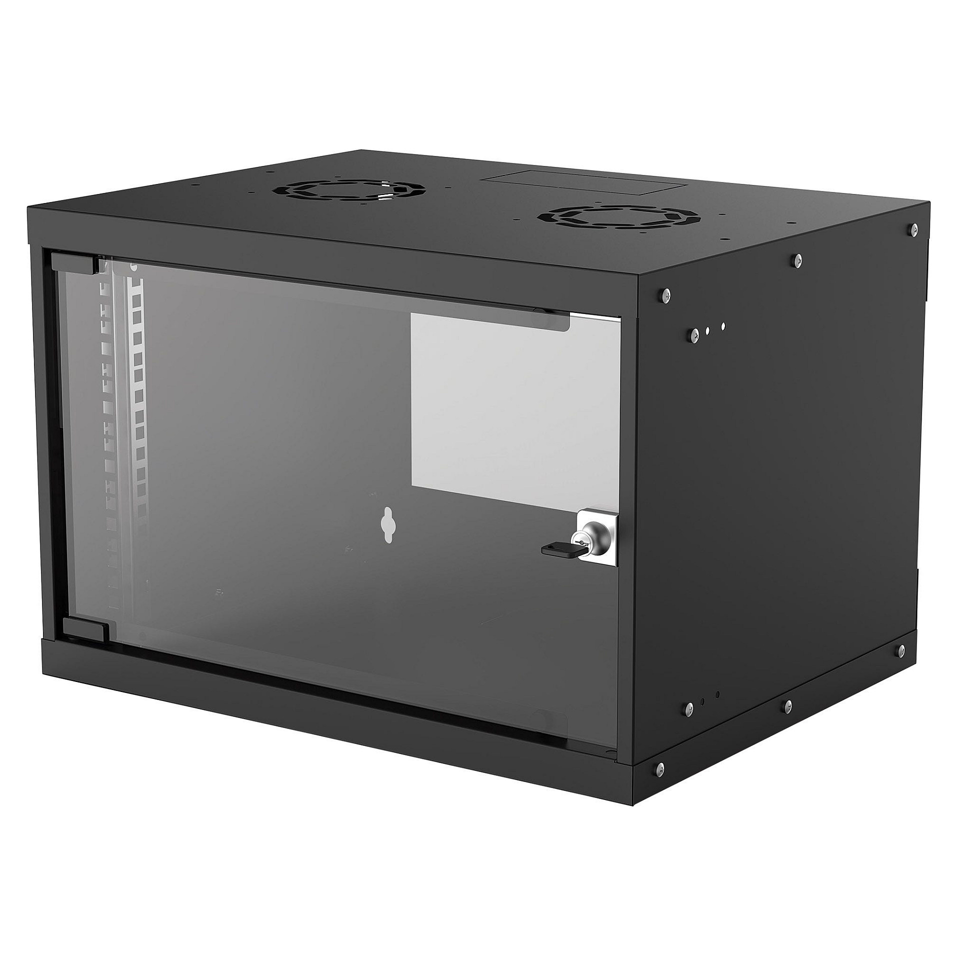 Mrežni ormarić INTELLINET (zidni, 6U, 340 mm / 485mm, maks. 50kg, staklena vrata, 19", dijelovi za zidnu montažu nisu uključeni)