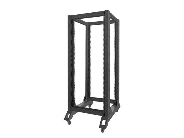 Otvoreni mrežni ormar LANBERG ORF01-6827-B (27U, 600x800mm, 600kg nosivost)