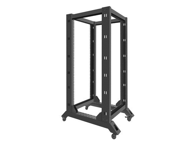 Otvoreni mrežni ormar LANBERG ORF01-6827-B (27U, 600x800mm, 600kg nosivost)-2