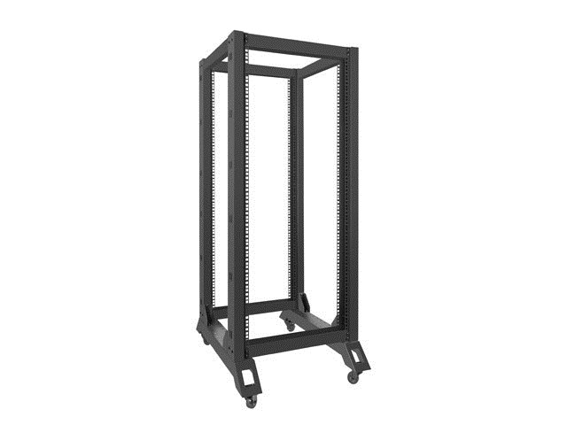 Otvoreni mrežni ormar LANBERG ORF01-6827-B (27U, 600x800mm, 600kg nosivost)-1