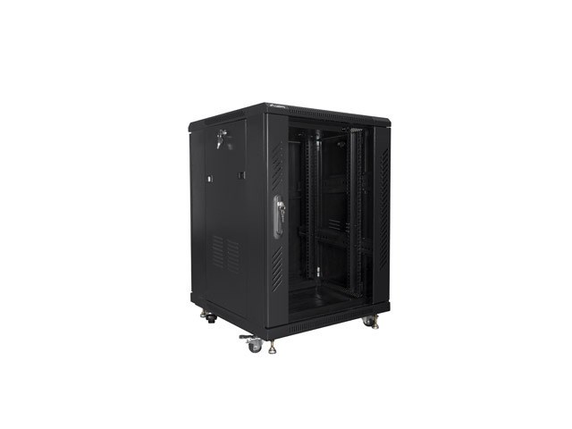 Ormar LANBERG (19", stojeći, 15U, 600 x 600) crni-4
