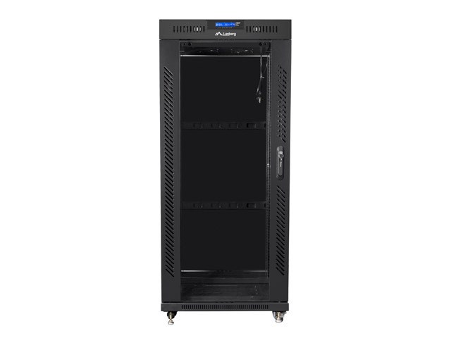 Rack kabinet LANBERG FREE STANDING 19" RACK CABINET 27U (tip free-standing, rack capacity 27U, built-in display LCD, product colour black, maximum weight capacity 800 kg, height 1431 mm, width 600 mm, depth 600 mm)