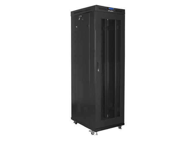 Rack ormar LANBERG 19" (LCD, crna boja, nosivost 1200 kg, dubina 1000 mm, širina 600 mm)-5