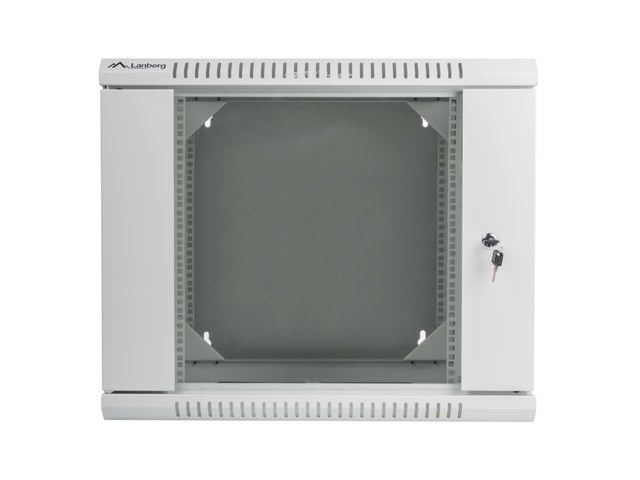 Mrežni ormar LANBERG WF02-6609-10S (9U, 600x600mm, 60kg, 2 ventilatora, sivi)-1