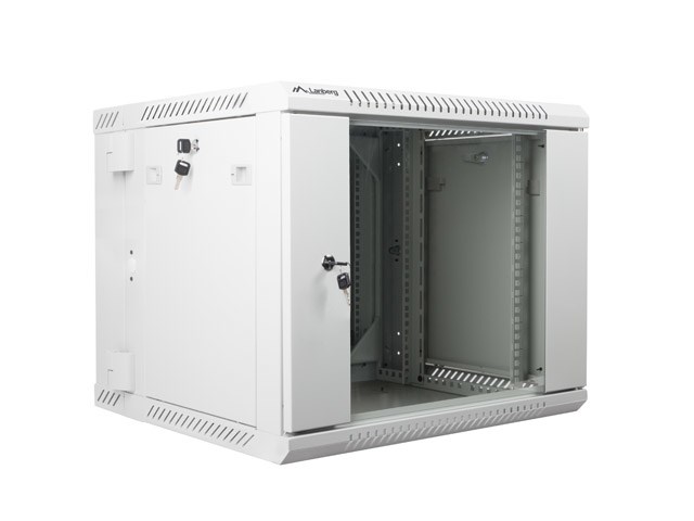 Mrežni ormar LANBERG WF02-6609-10S (9U, 600x600mm, 60kg, 2 ventilatora, sivi)-3