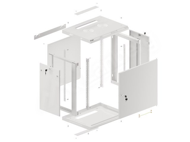 Zidni ormar LANBERG (19", 12U, 600 x 450)