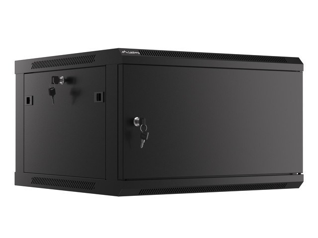 Mrežni ormar LANBERG WF01-6606-00B (19", 6U, 600x600mm, staklena vrata) crni