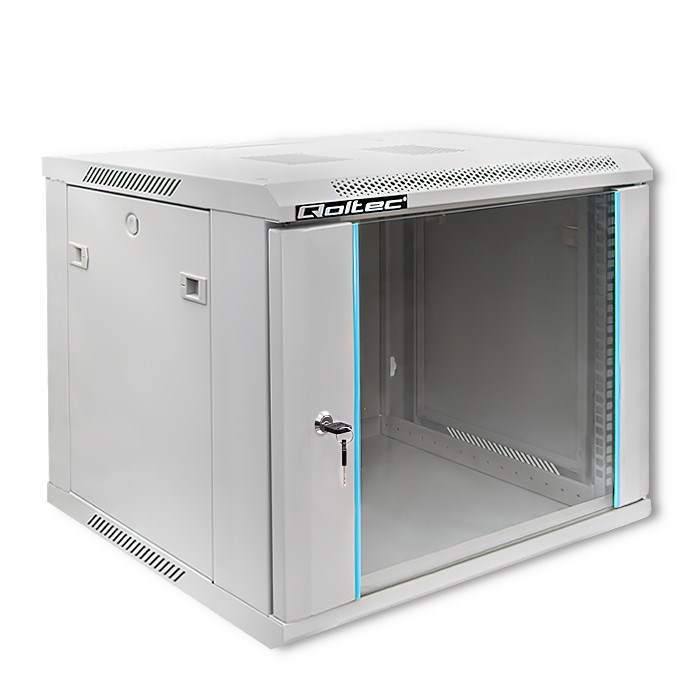 Zidni ormar QOLTEC 54486 (19", 9U, 600 x 500 x 600)-0