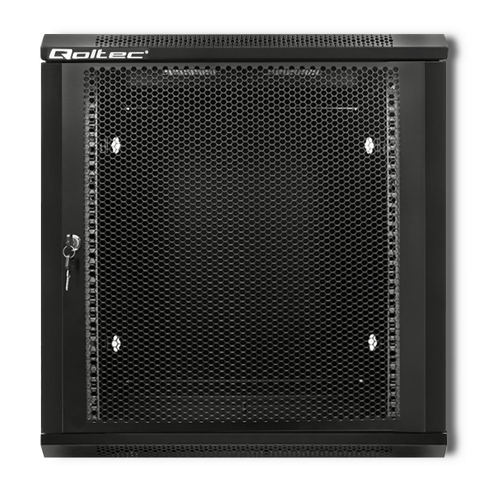 Ormar za server QOLTEC (19", 12U, 600 x 635 x 450, perforirana vrata)-5