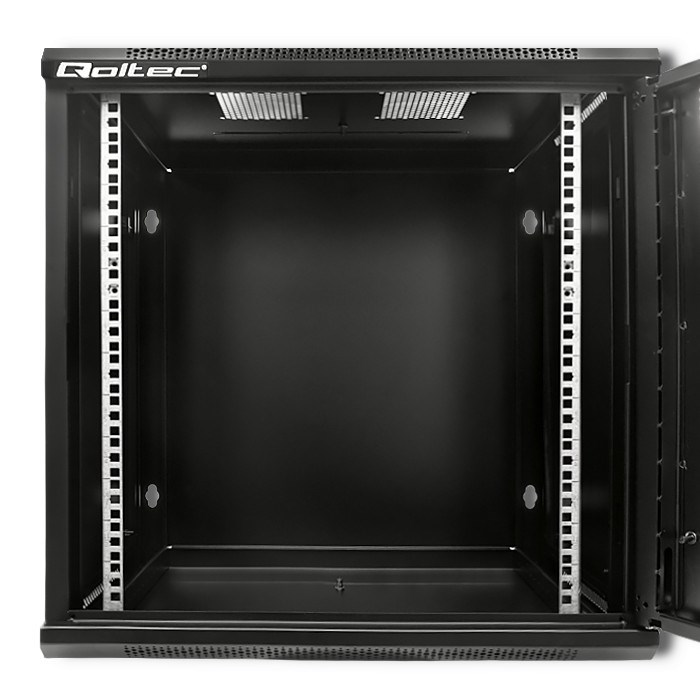 Ormar za server QOLTEC (19", 12U, 600 x 635 x 450, perforirana vrata)-7