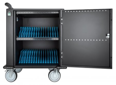 Kolica za punjenje MANHATTAN 32-Port USB-C - 576 W 7160 (crna boja, 32 uređaja, USB Type-C, PD 3.0, CE, RoHS)-5