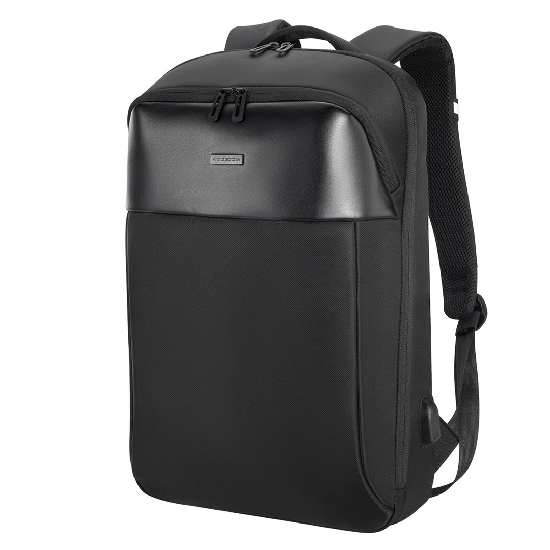 Ruksak MODECOM ACTIVE 15.6" (materijal eco leather, poliester, maksimalna veličina ekrana 39.6 cm, boja crna)-0