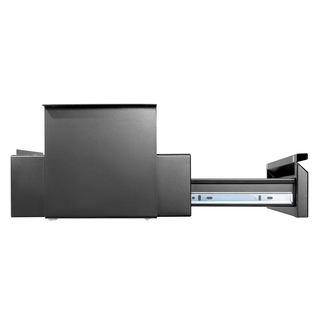 Maclean MC-875 Under Desk Steel Drawer with Shelf Up to Max. 5kg Base Under Table Holder Hanging Drawer with Organiser-5