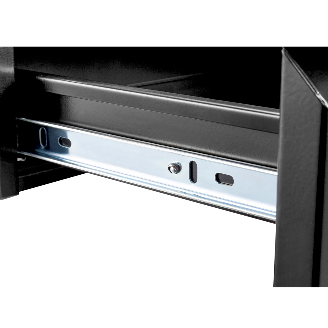 Maclean MC-875 Under Desk Steel Drawer with Shelf Up to Max. 5kg Base Under Table Holder Hanging Drawer with Organiser-0