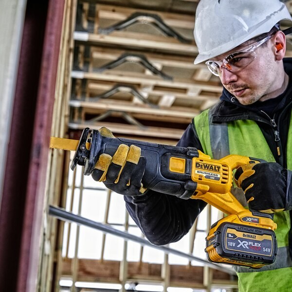 Sablastna pila DEWALT 54V FV (3000 udaraca u minuti, bez baterije i punjača, žuta)-5