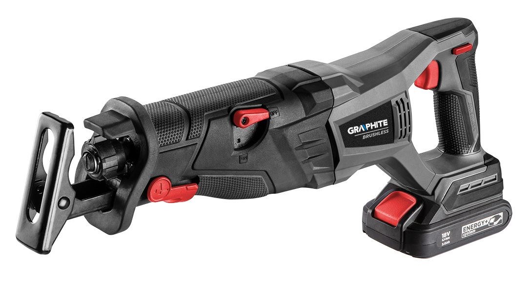 Bežična recipročna pila GRAPHITE Energy+ (18V, bez baterije)-3