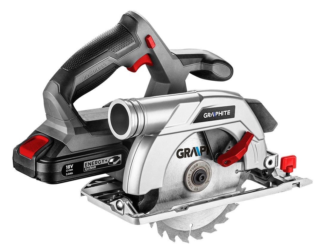 Kružna pila GRAPHITE Energy+ (18V, bežična, Li-Ion, list 165 x 20 mm, bez baterije)-1