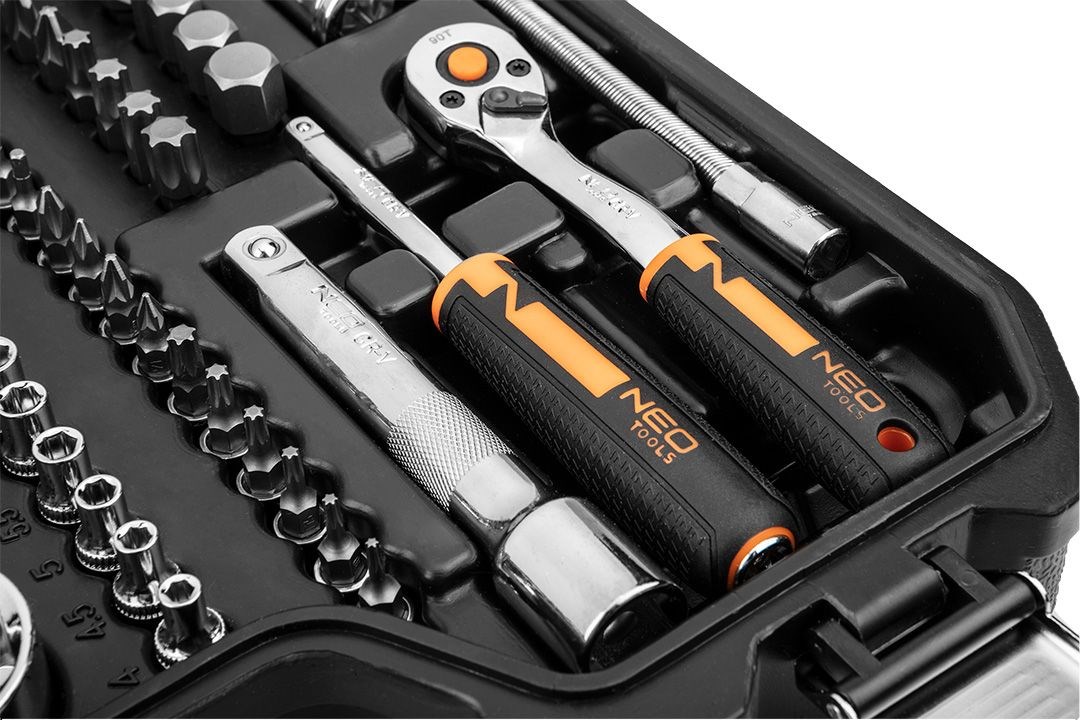 Set nasadnih ključeva NEO TOOLS Energy+ ECO (1/2", 1/4", 82 kom.)