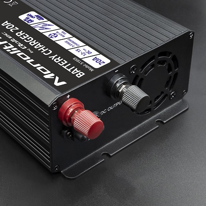 Punjač akumulatora QOLTEC Monolith 20 A 12 V za LiFePO4, AGM, GEL i SLA akumulatore-4