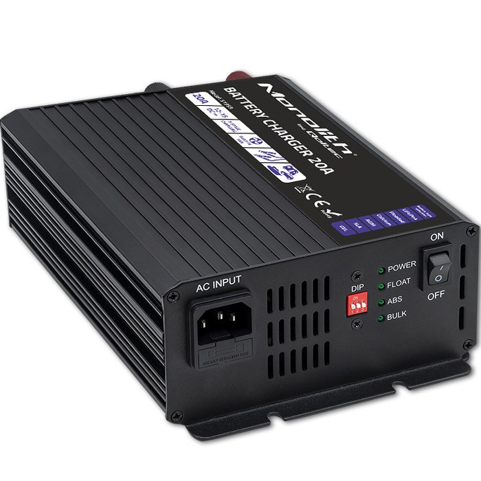Punjač akumulatora QOLTEC Monolith 20 A 12 V za LiFePO4, AGM, GEL i SLA akumulatore-0