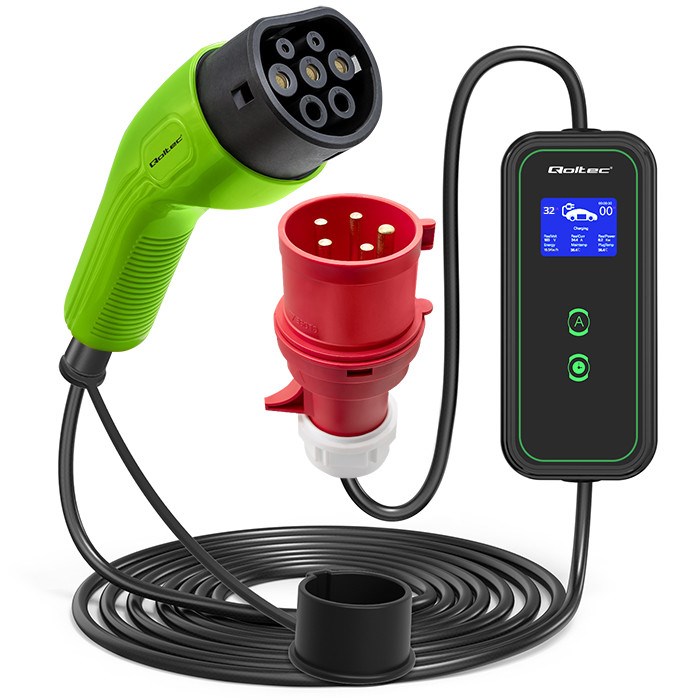 Punjač QOLTEC Mobile EV punjač 2-in-1 Type2 7kW 230V CEE 5 PIN