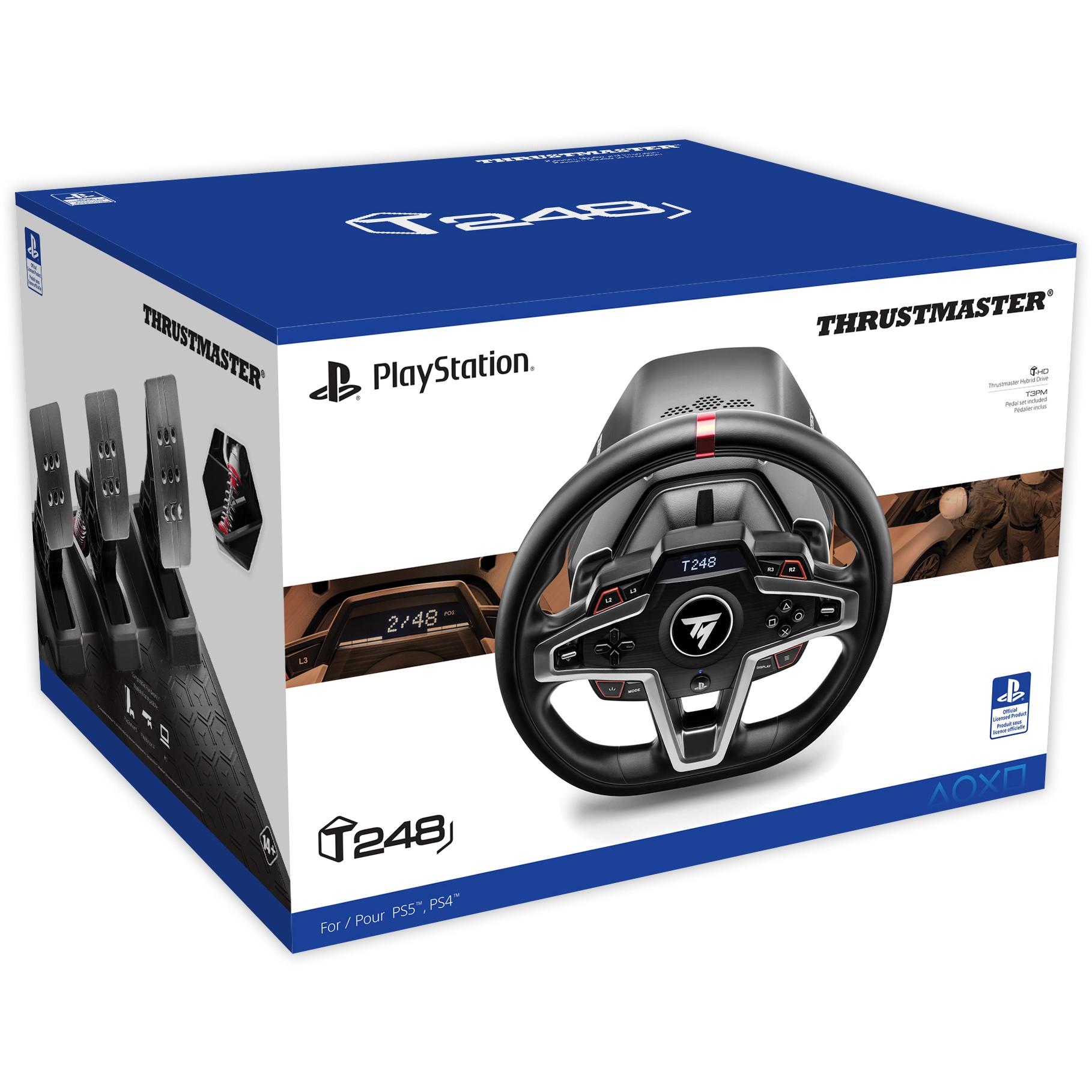 Volan THRUSTMASTER T248P FF Wheel (za PS5/PC, žičani, crni)-5