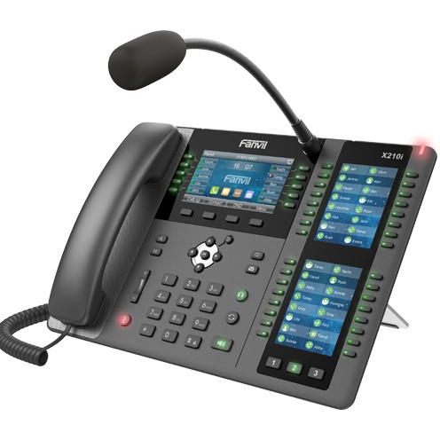 Fanvil X210i | VoIP Phone | IPV6, HD Audio, Bluetooth, RJ45 1000Mbps PoE, 3x LCD display