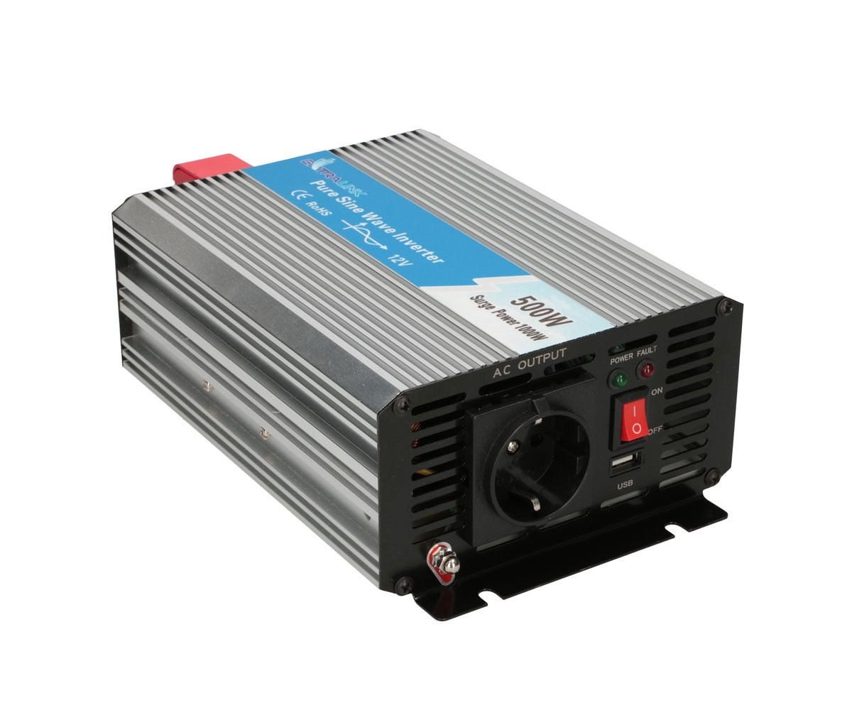 Automobilski pretvarač napona EXTRALINK OPIP-500W (12V, 500W čisti sinus)-0