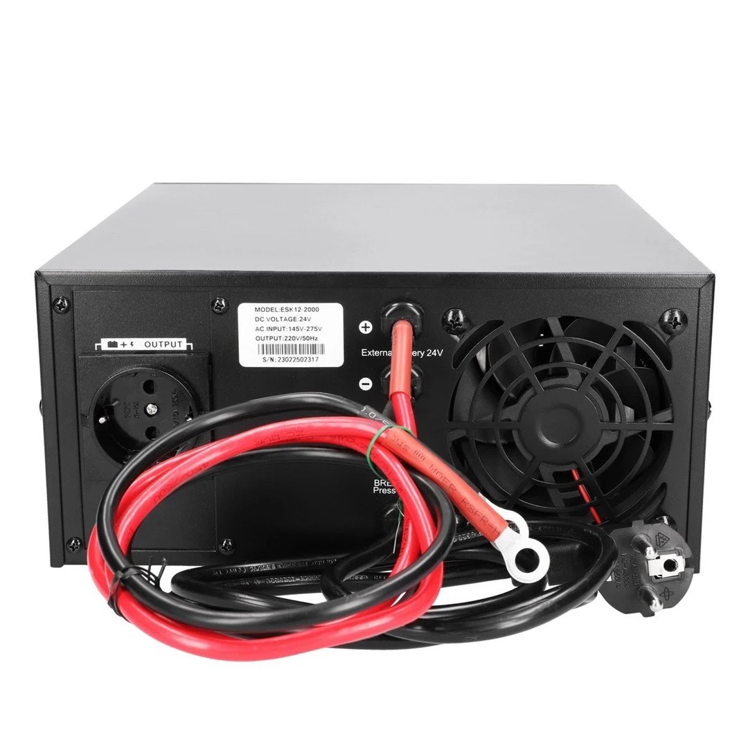 Inverter Extralink Piorun (2000VA/1600W, čista sinusoida, akumulatorski napon 24VDC)-1
