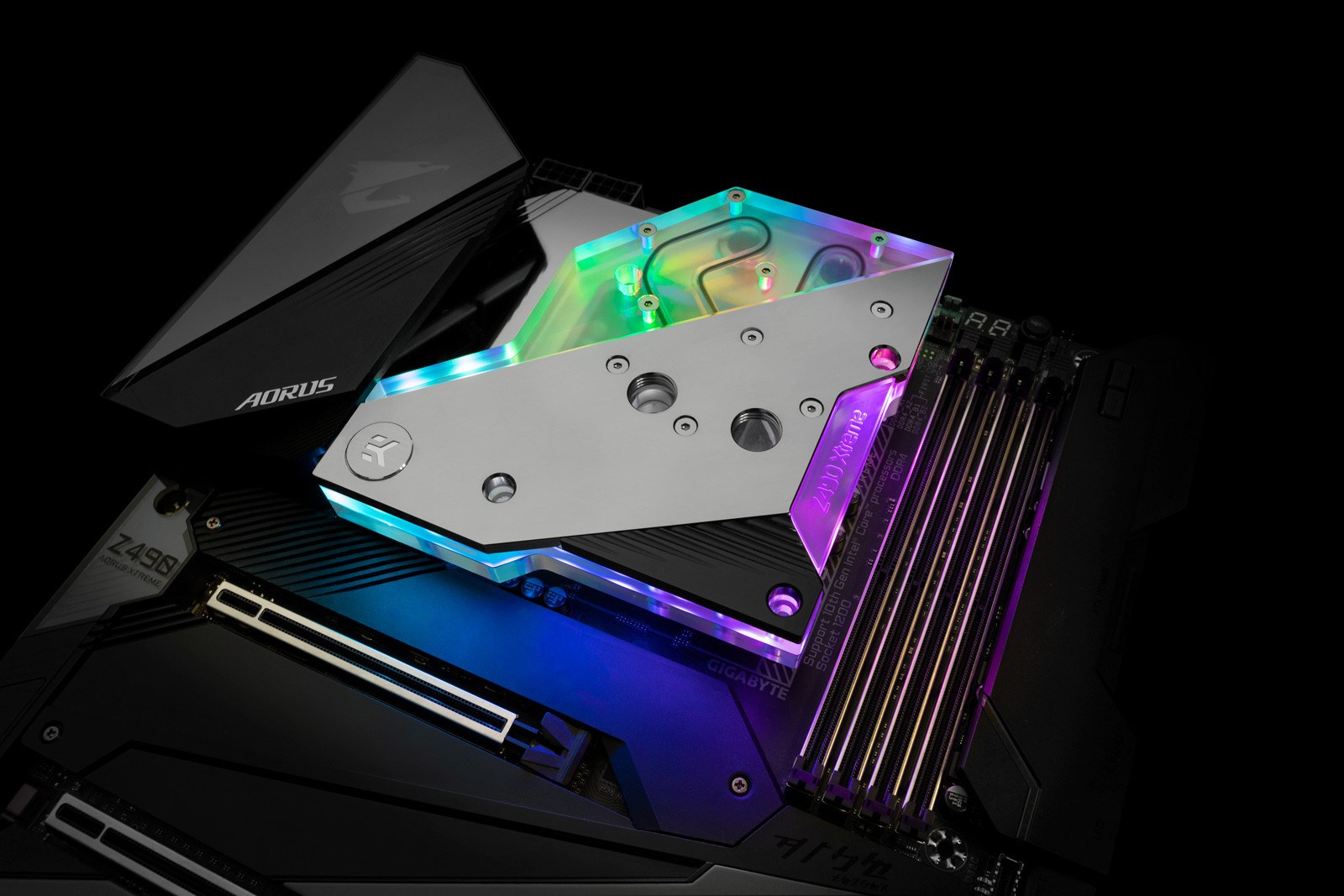 EK Water Blocks EK-Quantum Momentum AORUS Z490 Xtreme D-RGB - Acrylic-7