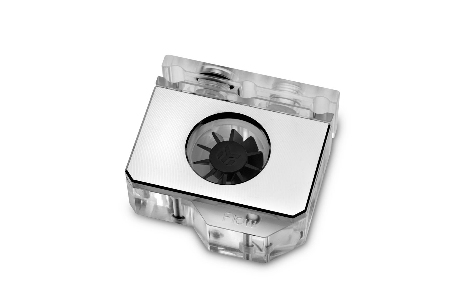 EK Water Blocks EK-Quantum Scalar Flowmeter Bottom-To-Top D-RGB - Nickel-3
