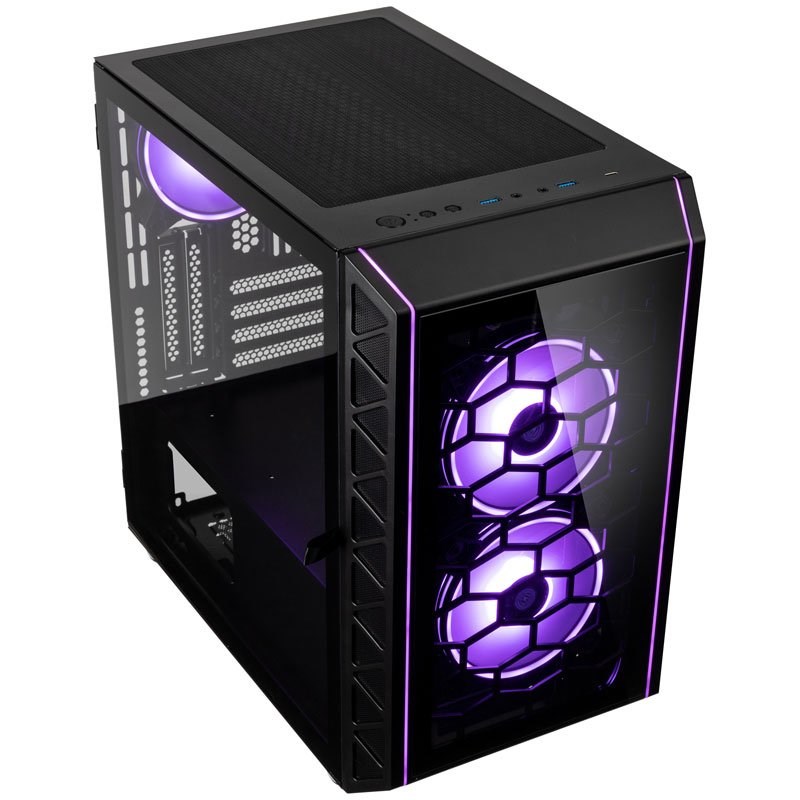 Kolink Citadel Glass SE ARGB Micro-ATX Case - black-1