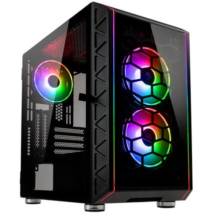 Kolink Citadel Glass SE ARGB Micro-ATX Case - black-0