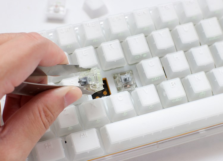 Gaming tipkovnica DUCKY One 3 Aura White Mini (RGB LED, MX-Silver)-5