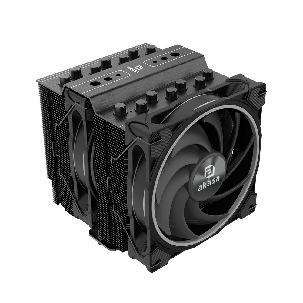 CPU Cooler AKASA Soho H7 Dual Tower (ARGB, 120 mm, crni)-3