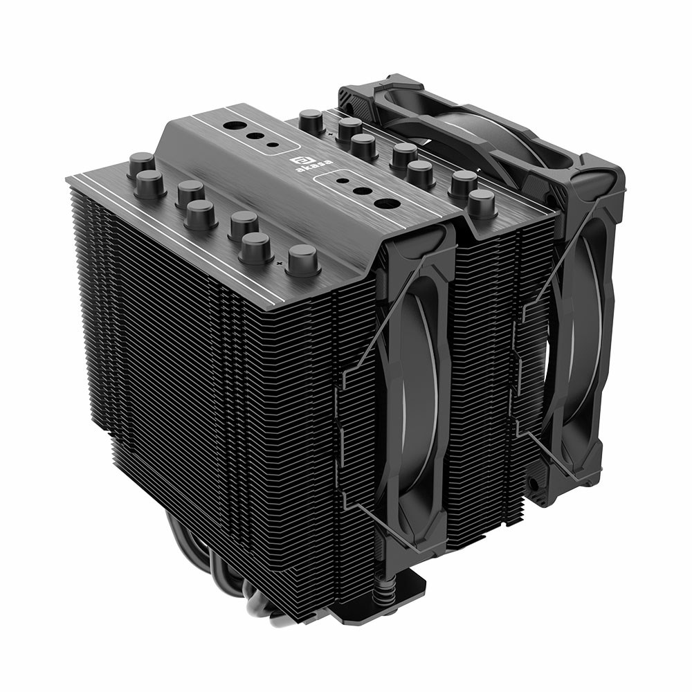 CPU Cooler AKASA Soho H7 Dual Tower (ARGB, 120 mm, crni)-1
