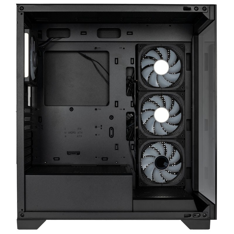 Kućište za računalo KOLINK Unity Peak ARGB Midi-Tower Showcase (Tempered Glass, podržava matične ploče ATX, micro ATX, Mini-ITX, crna)-5