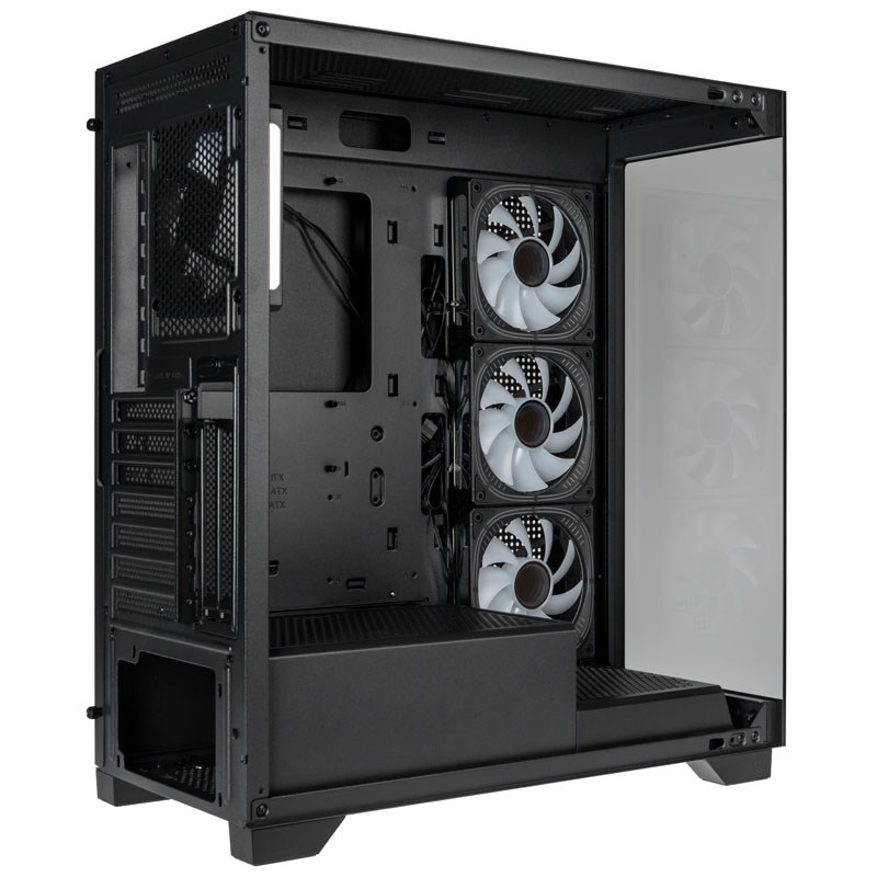 Kućište za računalo KOLINK Unity Peak ARGB Midi-Tower Showcase (Tempered Glass, podržava matične ploče ATX, micro ATX, Mini-ITX, crna)-9
