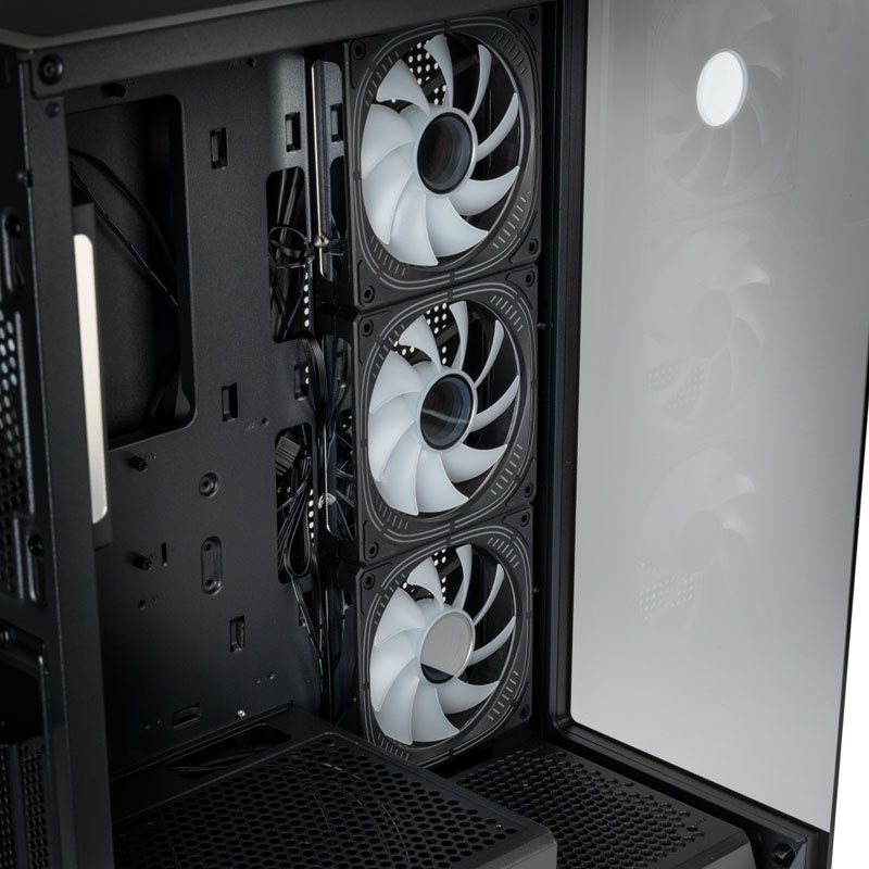 Kućište za računalo KOLINK Unity Peak ARGB Midi-Tower Showcase (Tempered Glass, podržava matične ploče ATX, micro ATX, Mini-ITX, crna)-8