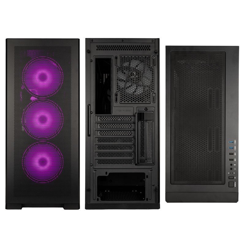 Računalno kućište KOLINK Unity Meshbay ARGB Midi-Tower (Tempered Glass, crna boja)-7