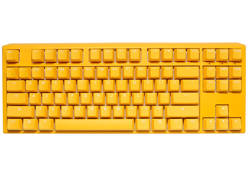 Gaming tipkovnica DUCKY One 3 Yellow TKL (RGB LED, MX-Speed-Silver, US layout)-0