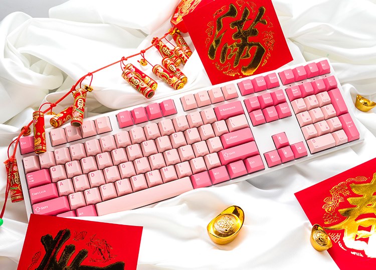 Gaming tipkovnica DUCKY One 3 Gossamer Pink - MX-Black Clear Top (US)-5