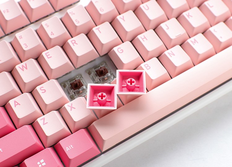 Gaming tipkovnica DUCKY One 3 Gossamer TKL Pink - MX-Red (US)-1