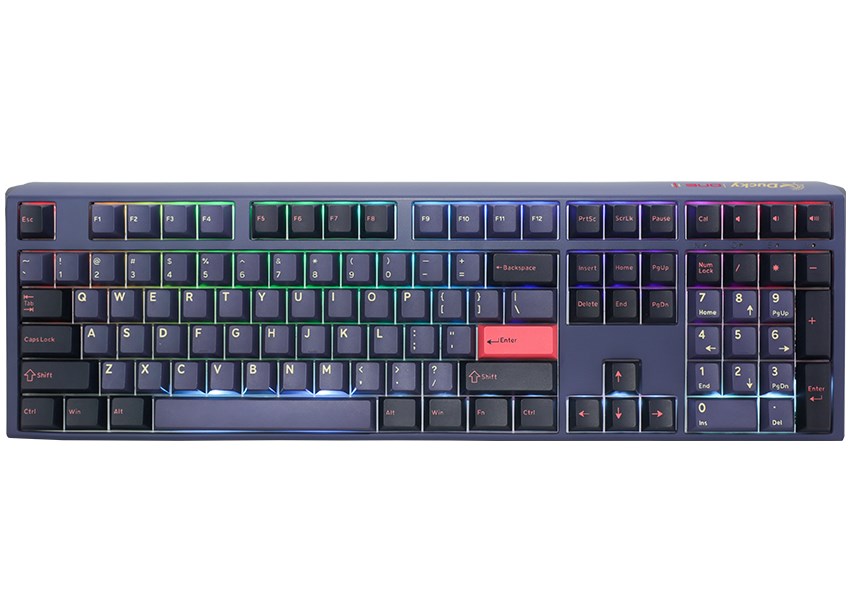Gaming tipkovnica DUCKY One 3 Cosmic Blue (RGB LED, MX-Red, US layout)-10