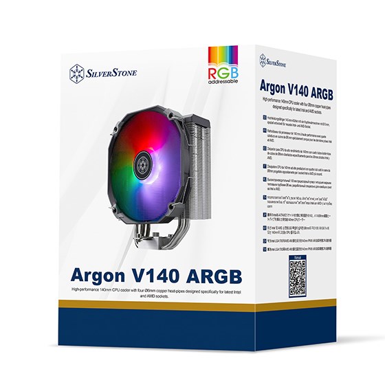 Hladnjak za procesor SILVERSTONE ARV140-ARGB (140mm ARGB, 6 toplovodnih cijevi, LGA1700/AM5)-9
