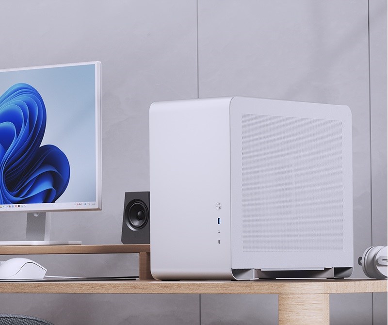 Kućište za računalo JONSBO U4 Mini Micro-ATX, kaljeno staklo - bijelo-15