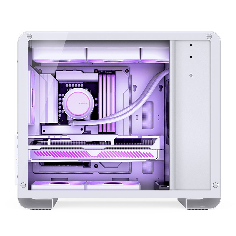 Kućište za računalo JONSBO U4 Mini Micro-ATX, kaljeno staklo - bijelo-2