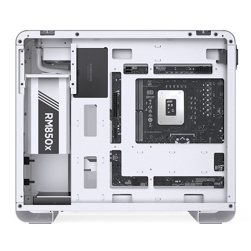 Kućište za računalo JONSBO U4 Mini Micro-ATX, kaljeno staklo - bijelo-3